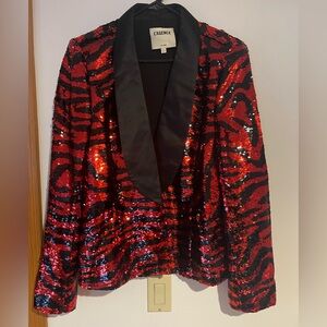 L'AGENCE Yuna sequined Blazer